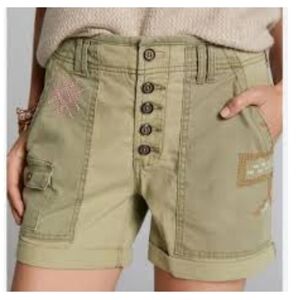 Pilcro The Wanderer Olive Cargo Shorts